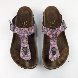 Birkenstock Papillio Gizeh Paisley Women's Sandals - Purple/Pink - 36EU 5.5US